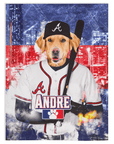 Manta personalizada para mascotas 'Atlanta Dogs'