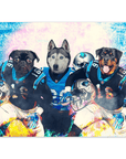 Póster personalizado para 3 mascotas "Carolina Doggos"