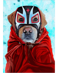 Mini Retrato Personalizado de Perro 'El Luchador'