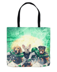 Bolsa de mano personalizada para 3 mascotas 'New York Jet-Doggos'