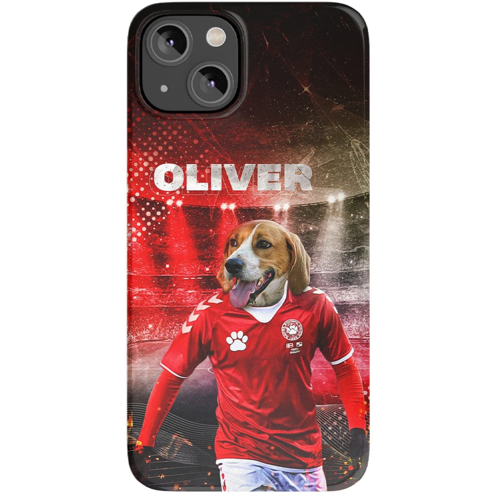 Funda para móvil personalizada &#39;Dinamarca Doggos Soccer&#39;