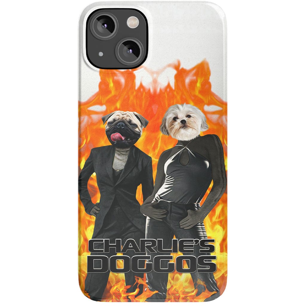 Funda personalizada para teléfono con 2 mascotas &#39;Charlie&#39;s Doggos&#39;