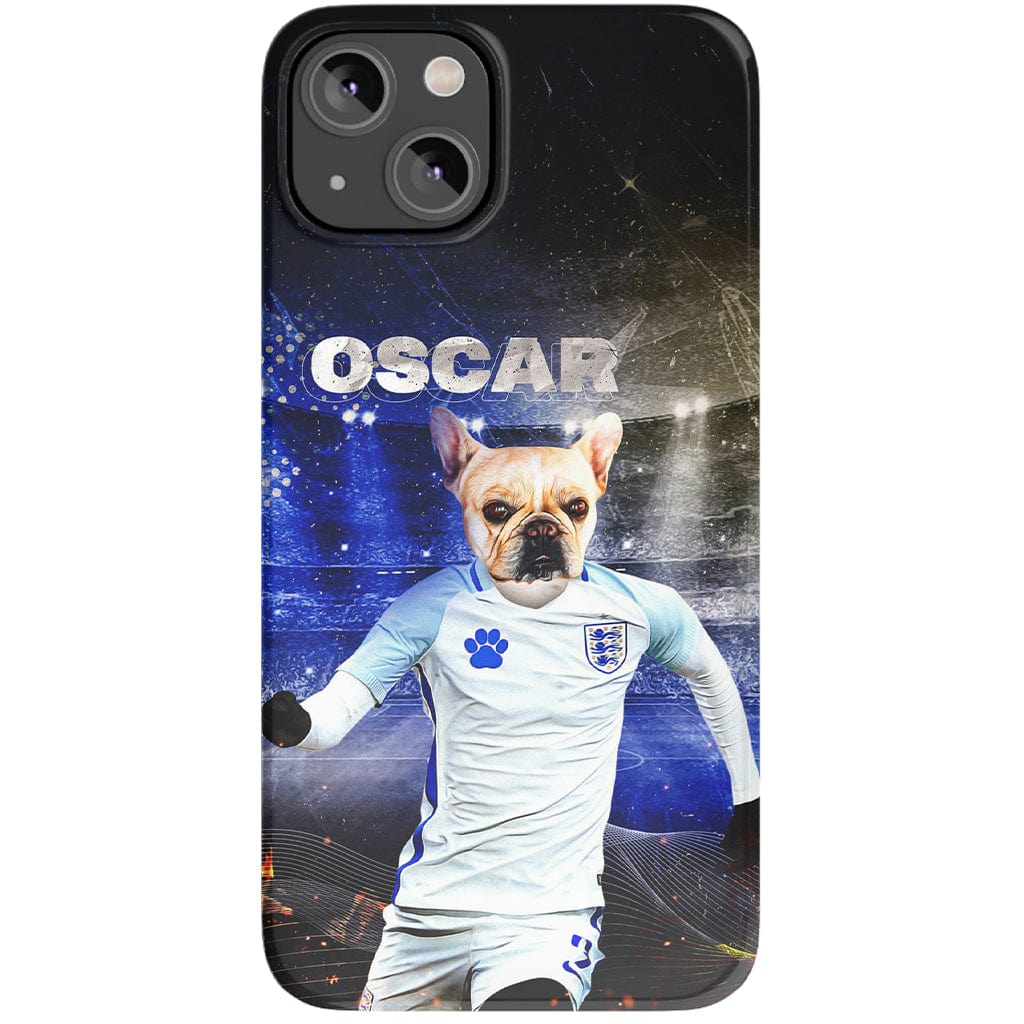 Funda para teléfono personalizada &#39;England Doggos Soccer&#39;