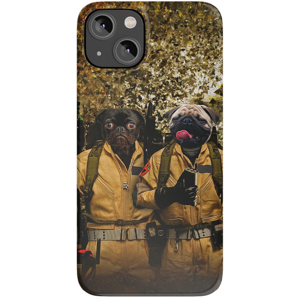 Funda para móvil personalizada con 2 mascotas &#39;Dog Busters&#39;