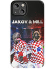 'Croatia Doggos' Funda personalizada para teléfono con 2 mascotas