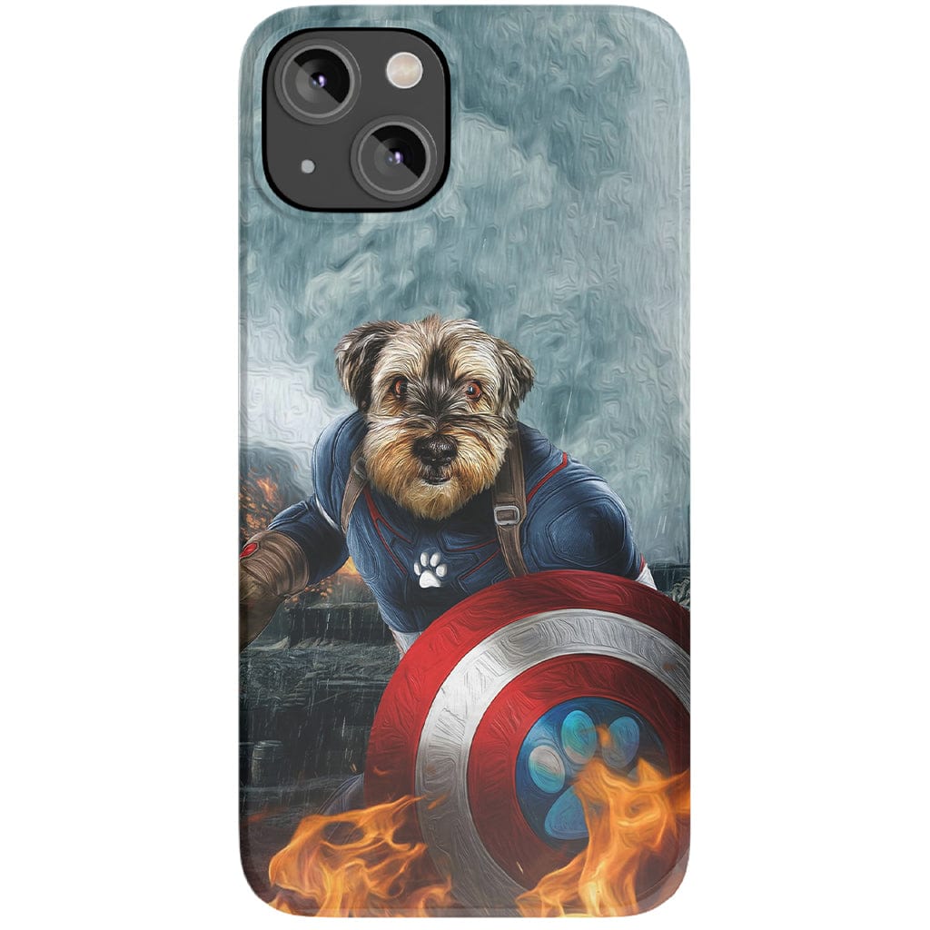 Funda para teléfono personalizada &#39;Capitán Doggmerica&#39;