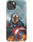 Funda para teléfono personalizada 'Capitán Doggmerica'