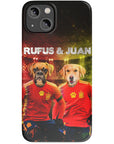 'Spain Doggos' Funda personalizada para teléfono con 2 mascotas