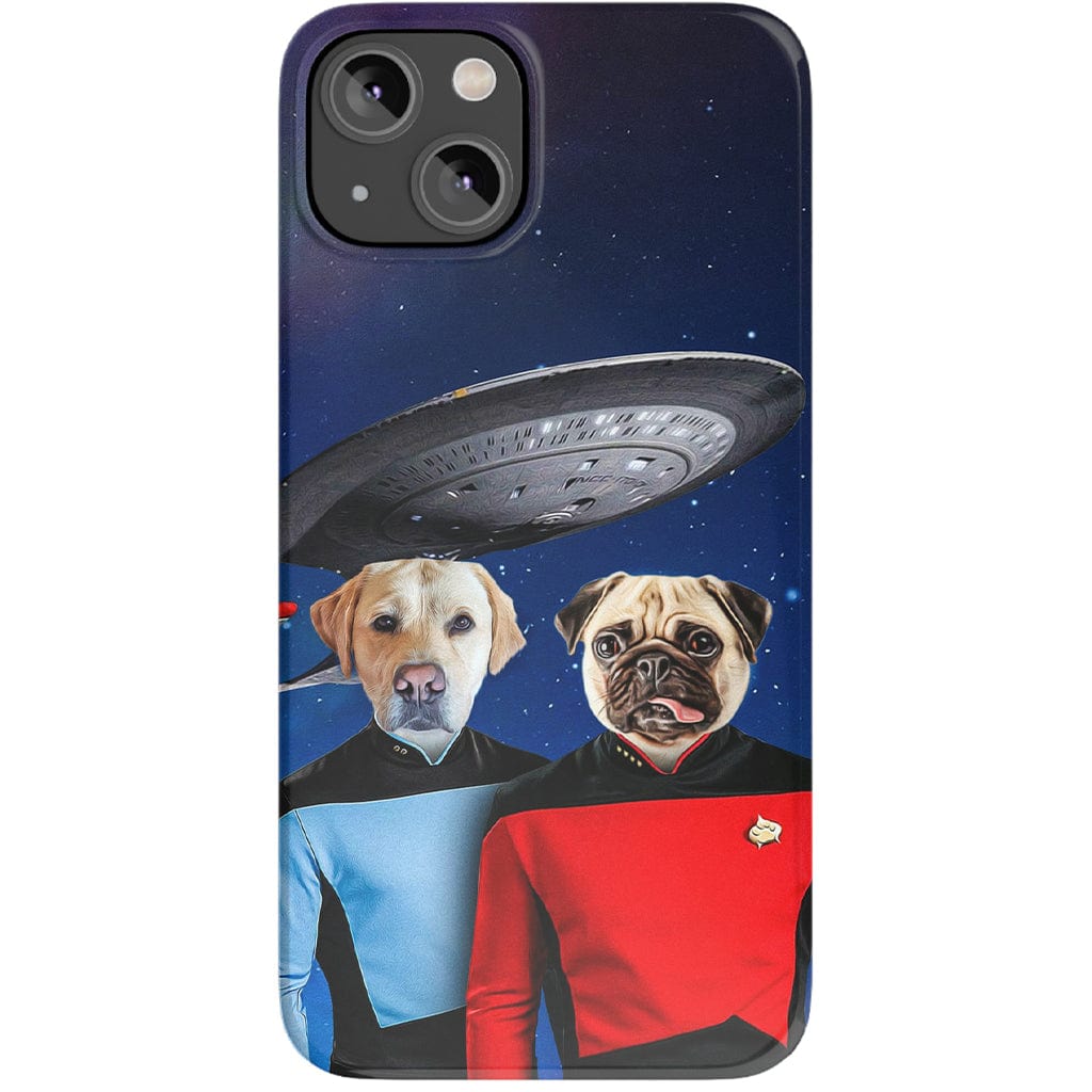 Funda personalizada para teléfono con 2 mascotas &#39;Doggo-Trek&#39;