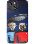 Funda personalizada para teléfono con 2 mascotas 'Doggo-Trek'