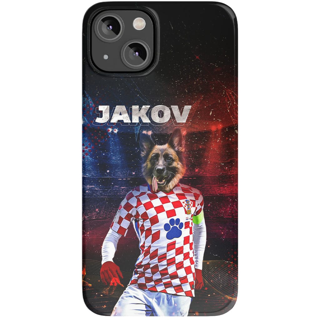 Funda para móvil personalizada &#39;Croacia Doggos Soccer&#39;