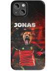 Funda para móvil personalizada 'Belgium Doggos Soccer'