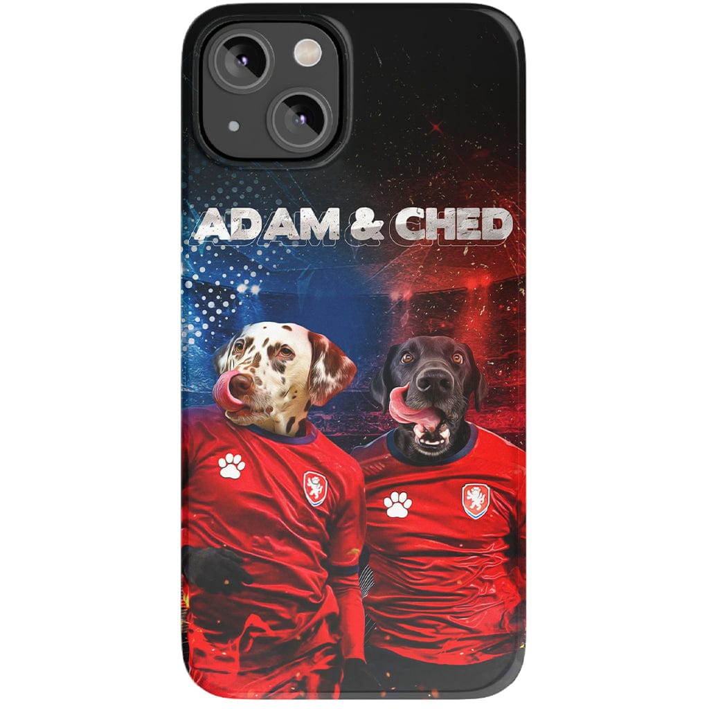 Funda personalizada para teléfono con 2 mascotas &#39;Czech Doggos&#39;