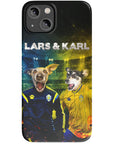 Funda personalizada para teléfono con 2 mascotas 'Sweden Doggos Euro Football'