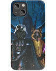 Funda personalizada para teléfono con 2 mascotas 'Darth Woofer &amp; Jedi-Doggo'