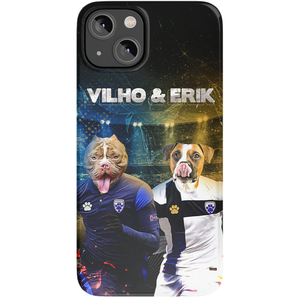 Funda personalizada para teléfono con 2 mascotas &#39;Finland Doggos&#39;