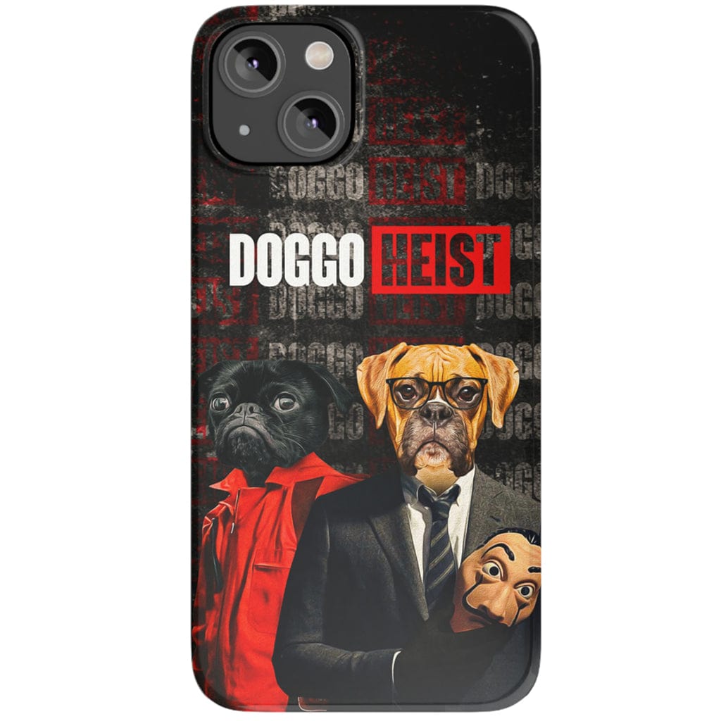 Funda personalizada para teléfono con 2 mascotas &#39;Doggo Heist&#39;