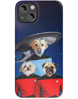 'Doggo-Trek' Funda personalizada para teléfono con 3 mascotas