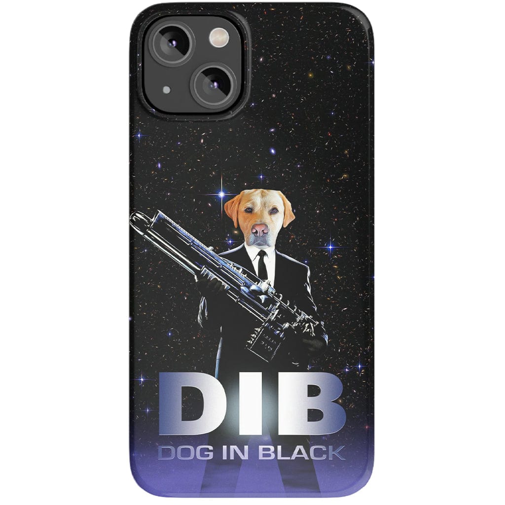 Funda para móvil personalizada &#39;Perro de negro&#39;