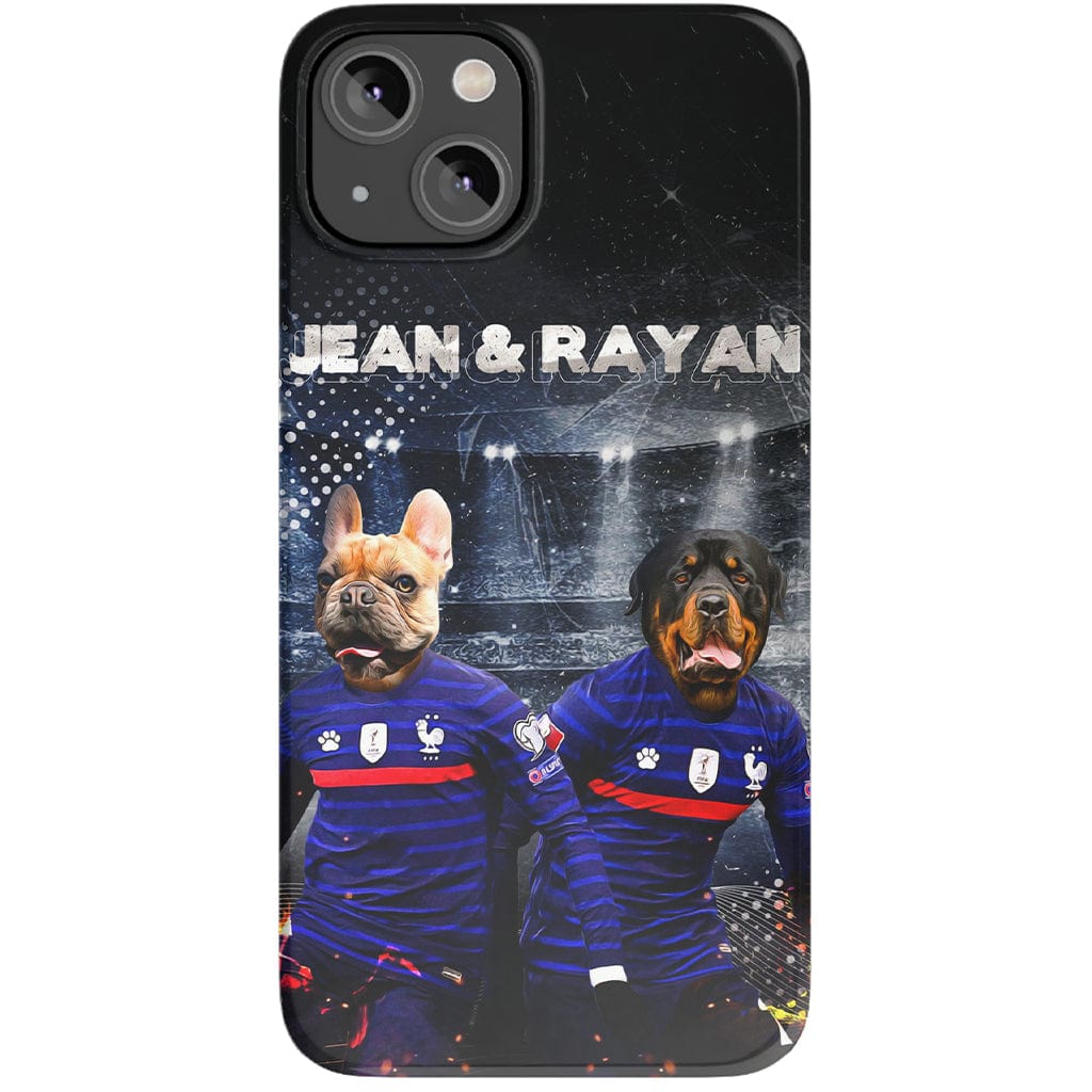 Funda personalizada para teléfono con 2 mascotas &#39;France Doggos&#39;