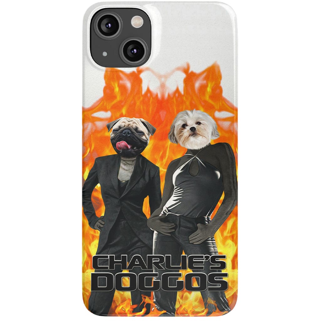 Funda personalizada para teléfono con 2 mascotas &#39;Charlie&#39;s Doggos&#39;