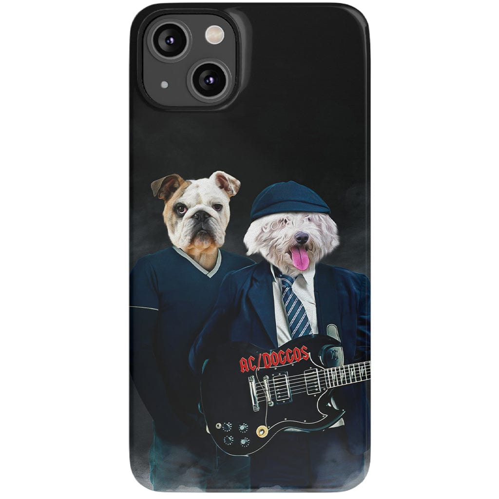 Funda personalizada para teléfono con 2 mascotas &#39;AC/Doggos&#39;