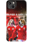 'Denmark Doggos' Funda personalizada para teléfono con 2 mascotas