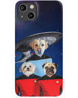 'Doggo-Trek' Funda personalizada para teléfono con 3 mascotas