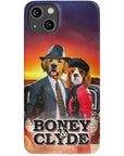 Funda personalizada para teléfono con 2 mascotas 'Boney and Clyde'