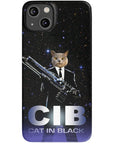 Funda para móvil personalizada 'Gato de negro'