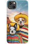 '2 Amigos' Funda personalizada para teléfono con 2 mascotas