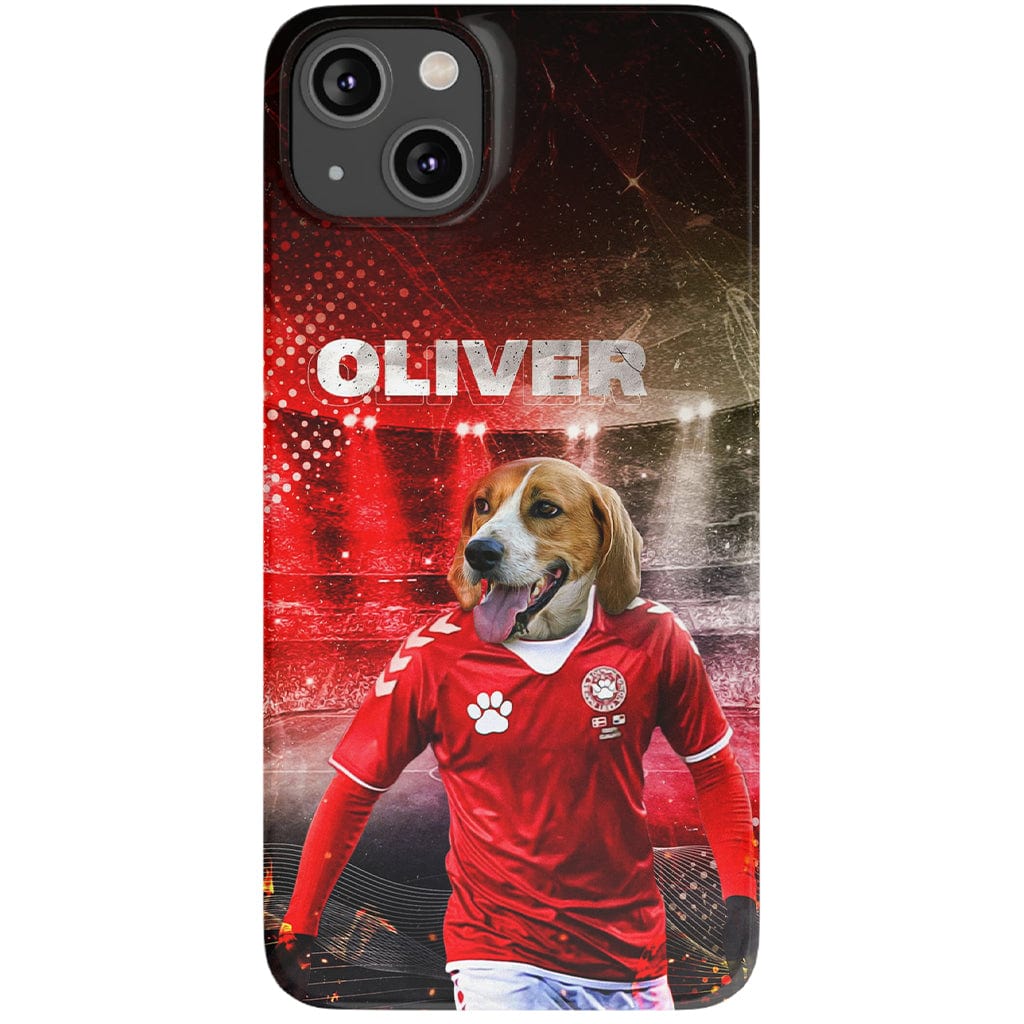 Funda para móvil personalizada &#39;Dinamarca Doggos Soccer&#39;