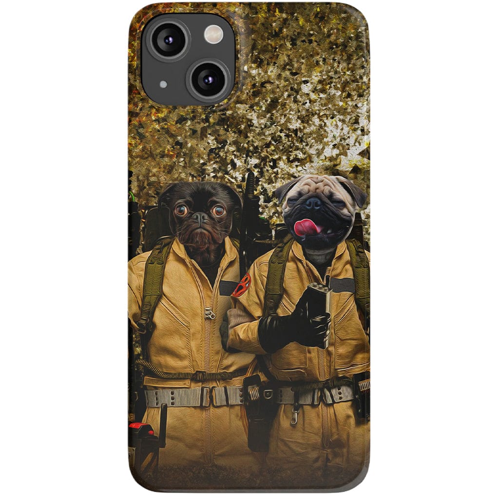 Funda para móvil personalizada con 2 mascotas &#39;Dog Busters&#39;