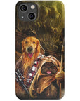 Funda personalizada para teléfono con 2 mascotas 'Chewdogga &amp; Dogg-E-Wok'