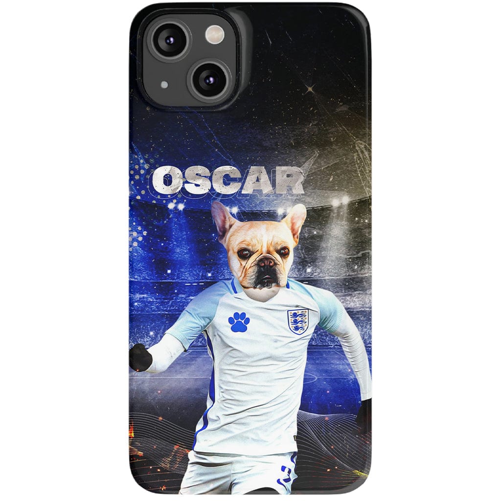 Funda para teléfono personalizada &#39;England Doggos Soccer&#39;