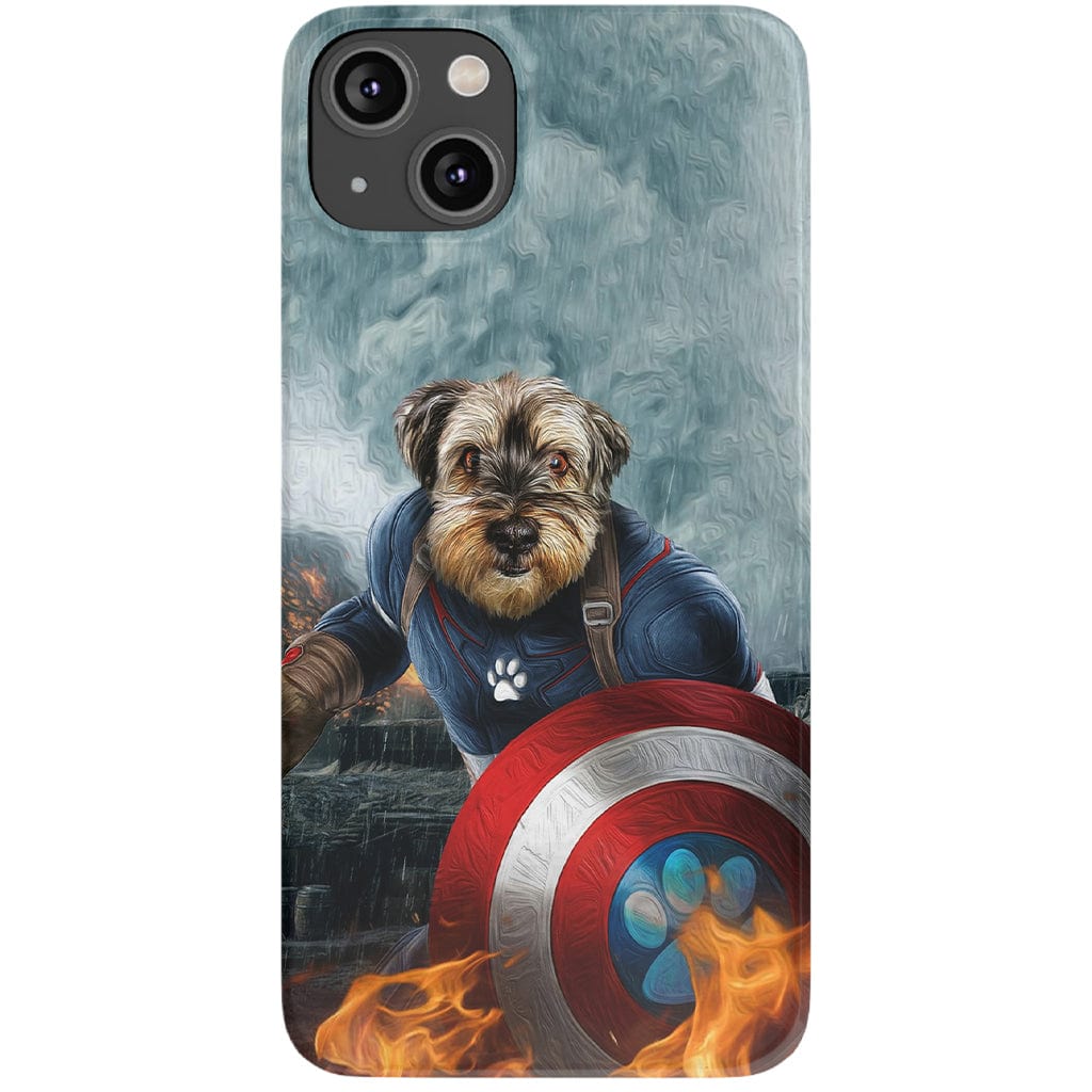 Funda para teléfono personalizada &#39;Capitán Doggmerica&#39;