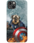 Funda para teléfono personalizada 'Capitán Doggmerica'