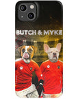 'Austria Doggos' Funda personalizada para teléfono con 2 mascotas