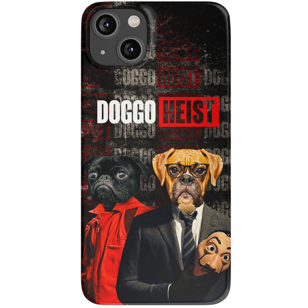 Funda personalizada para teléfono con 2 mascotas &#39;Doggo Heist&#39;