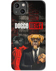 Funda personalizada para teléfono con 2 mascotas 'Doggo Heist'