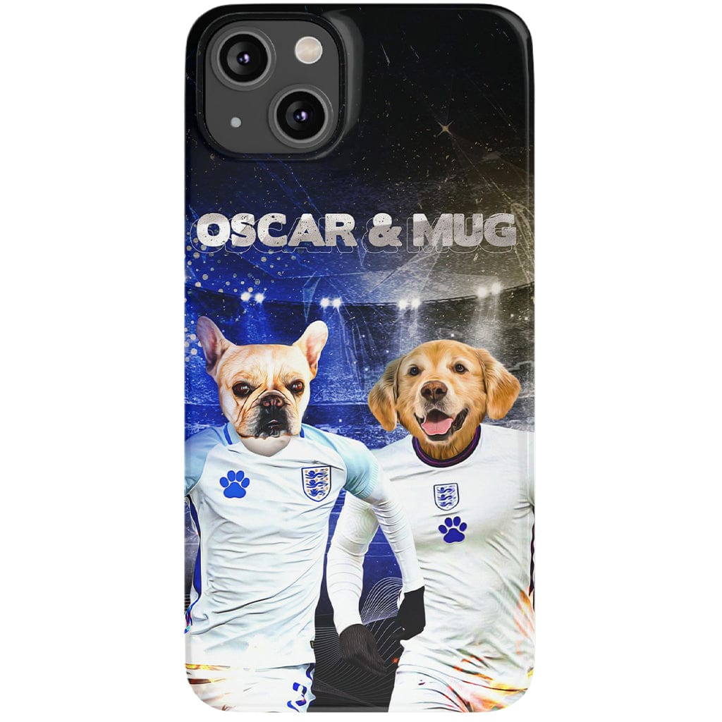 Funda personalizada para teléfono con 2 mascotas &#39;England Doggos&#39;