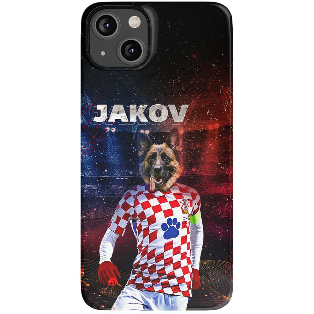 Funda para móvil personalizada &#39;Croacia Doggos Soccer&#39;