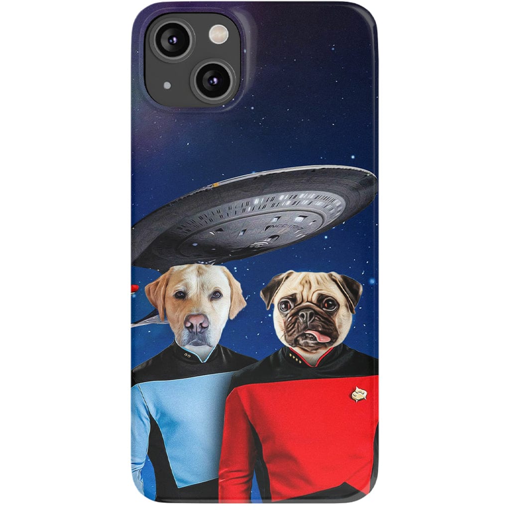 Funda personalizada para teléfono con 2 mascotas &#39;Doggo-Trek&#39;