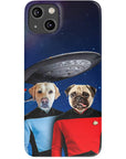 Funda personalizada para teléfono con 2 mascotas 'Doggo-Trek'