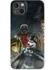 Funda personalizada para teléfono con 2 mascotas 'Bat Dog &amp; Robpaw'