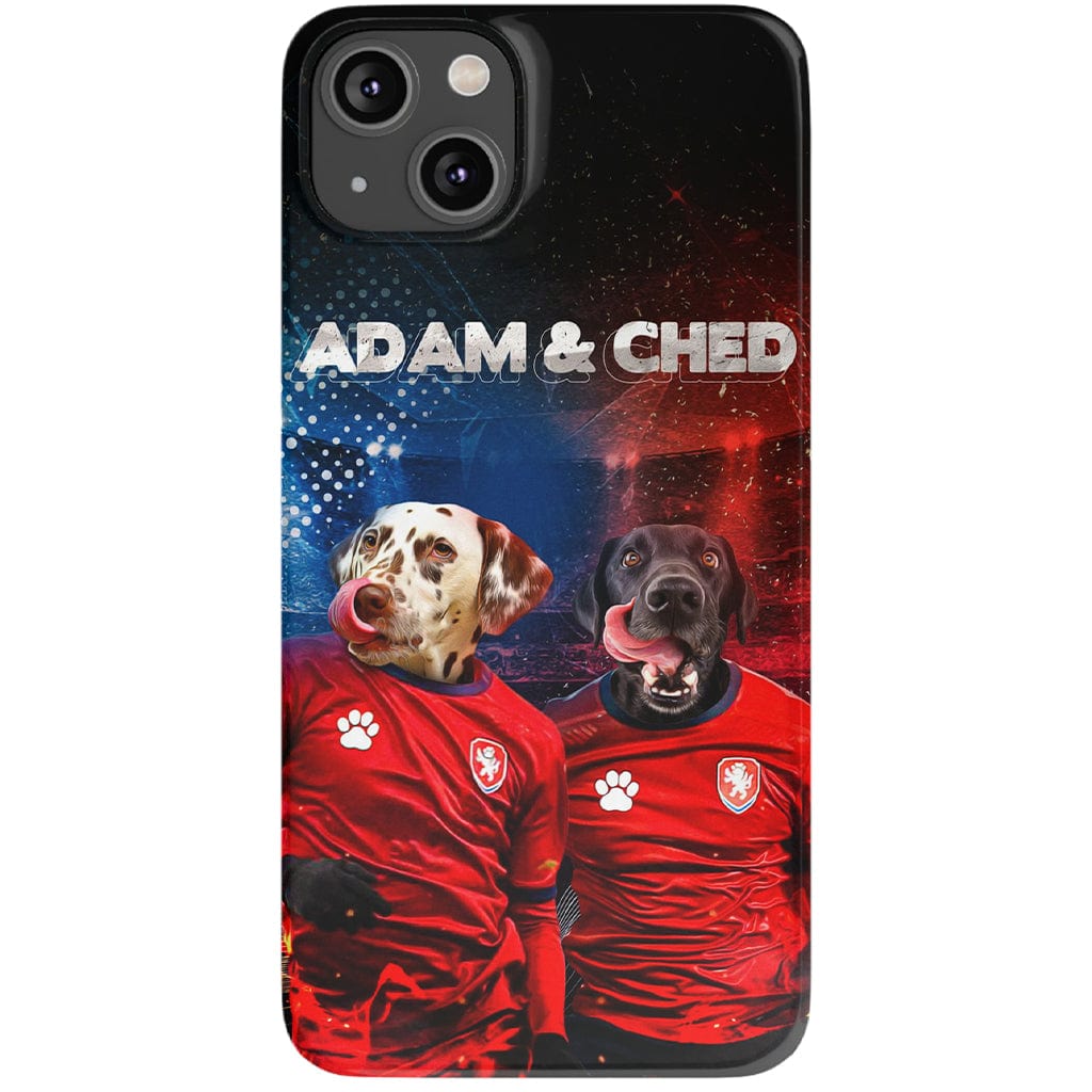 Funda personalizada para teléfono con 2 mascotas &#39;Czech Doggos&#39;