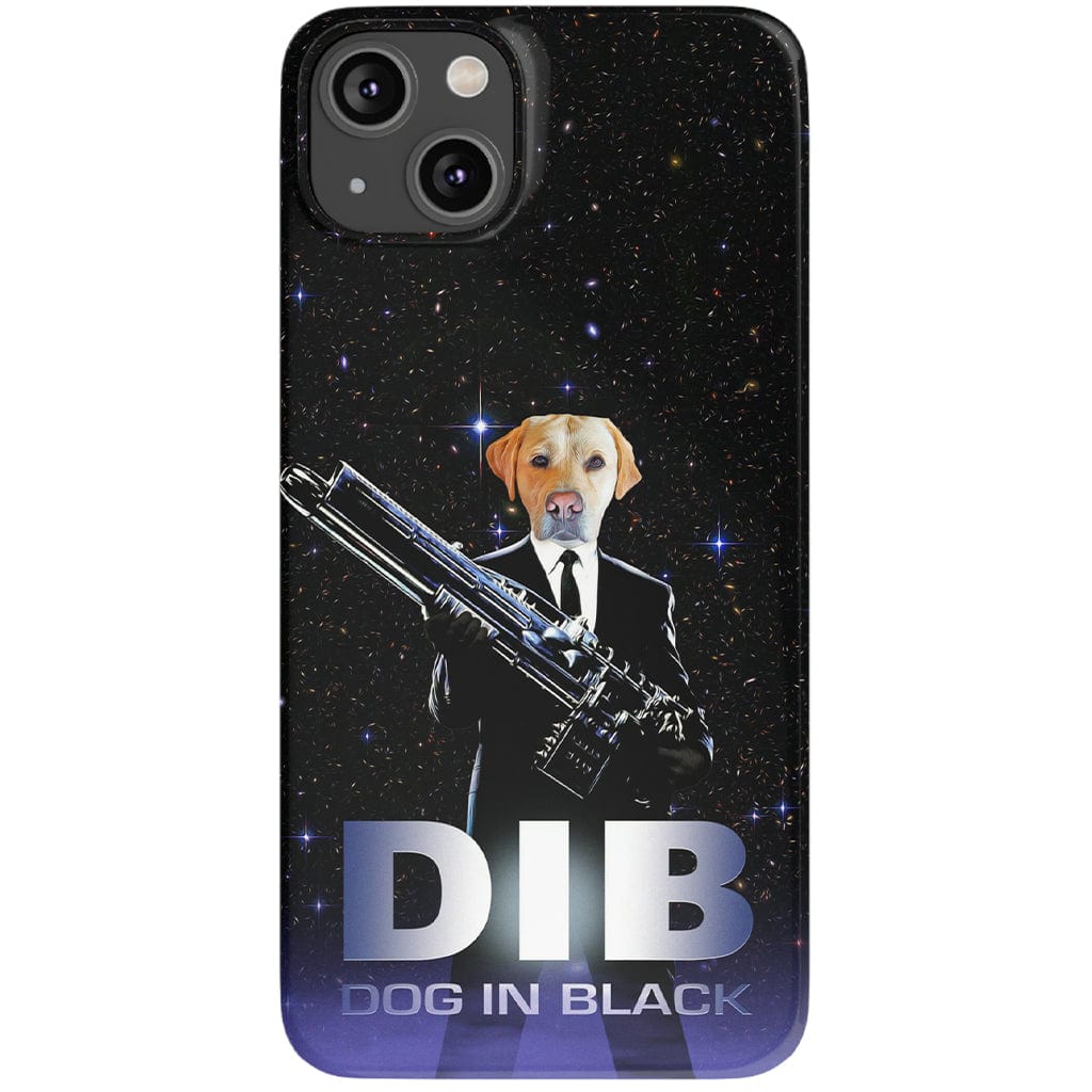 Funda para móvil personalizada &#39;Perro de negro&#39;