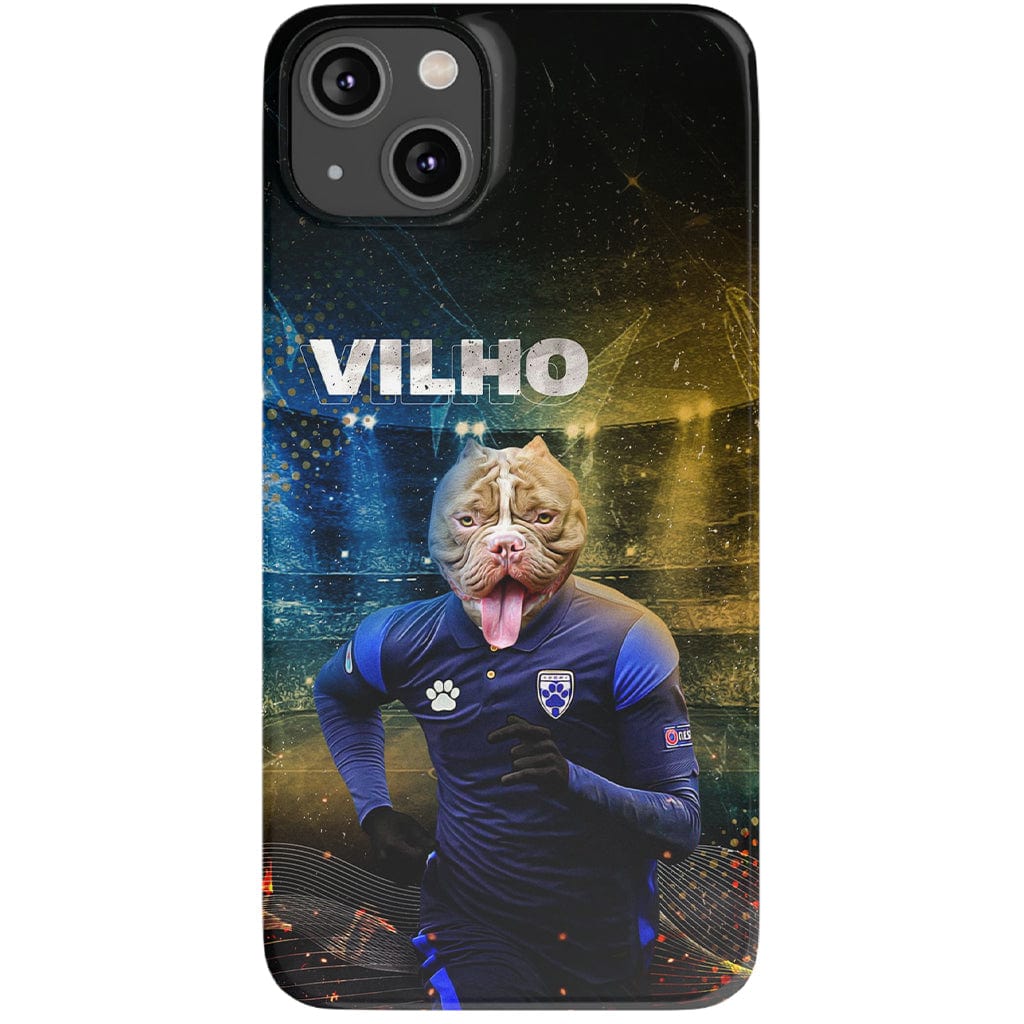 Funda para móvil personalizada &#39;Finland Doggos Soccer&#39;