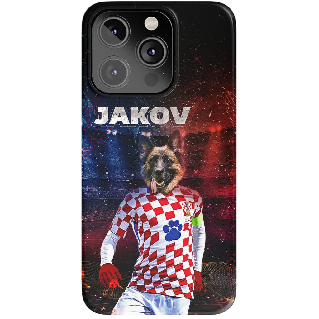 Funda para móvil personalizada &#39;Croacia Doggos Soccer&#39;