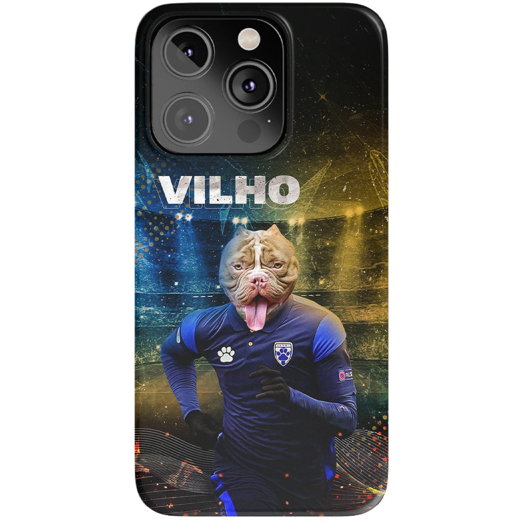 Funda para móvil personalizada &#39;Finland Doggos Soccer&#39;